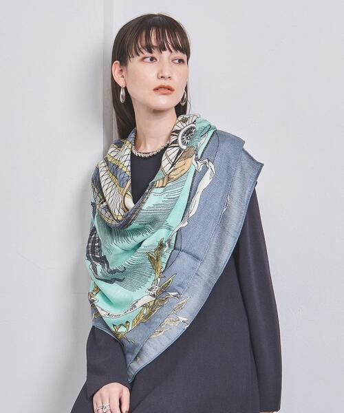 manipuri(マニプリ)の「【一部別注】<manipuri>W/SI ストール 22FW(ストール/ショール・レディース・オフホワイト/ターコイズブルー/クリーム/ライトピンク・FREE)」の20枚目の写真