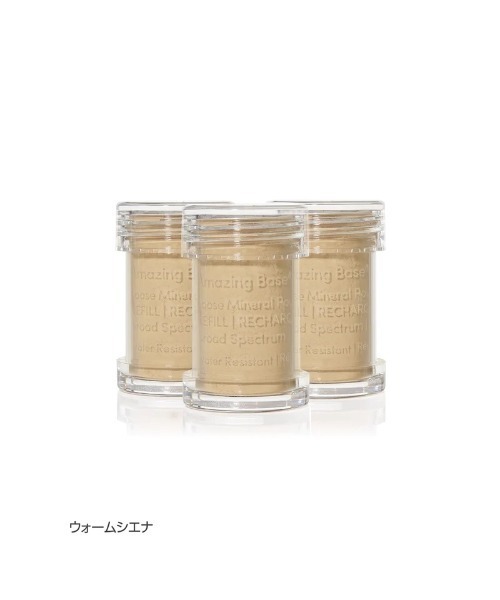 Janeiredale(ジェーンアイルデール)の「アメイジングベース ルースミネラルパウダー SPF20/PA++ リフィル(ファンデーション・レディース・ビスク/ウォームシエナ/ウォームシルク/アイボリー・FREE)」の3枚目の写真