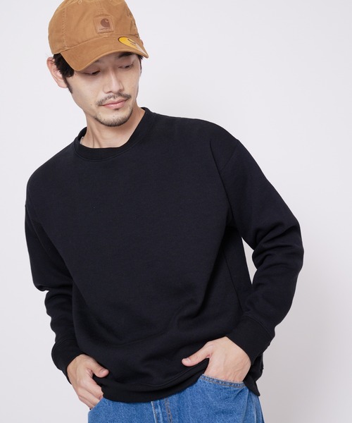 Blue Standard （ブルースタンダード）の「【BLUE STANDARD/ブルースタンダード】11oz 　裏起毛　クルー　トレーナー 　スウェット（スウェット・メンズ・ダークブルー/ホワイト/ブラック/オリーブ/杢グレー・SMALL/MEDIUM/LARGE/X-LARGE）」の3枚目の写真
