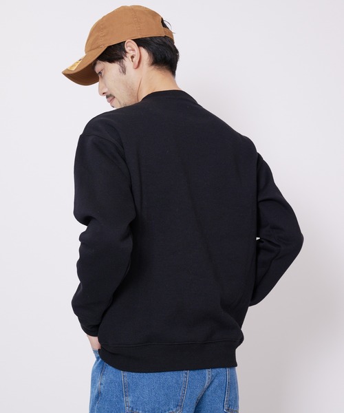 Blue Standard （ブルースタンダード）の「【BLUE STANDARD/ブルースタンダード】11oz 　裏起毛　クルー　トレーナー 　スウェット（スウェット・メンズ・ダークブルー/ホワイト/ブラック/オリーブ/杢グレー・SMALL/MEDIUM/LARGE/X-LARGE）」の19枚目の写真