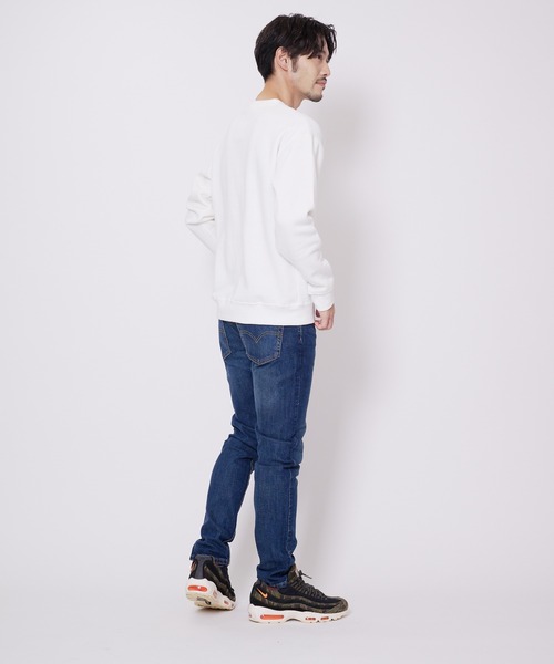 Blue Standard （ブルースタンダード）の「【BLUE STANDARD/ブルースタンダード】11oz 　裏起毛　クルー　トレーナー 　スウェット（スウェット・メンズ・ダークブルー/ホワイト/ブラック/オリーブ/杢グレー・SMALL/MEDIUM/LARGE/X-LARGE）」の8枚目の写真