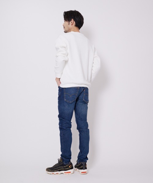 Blue Standard （ブルースタンダード）の「【BLUE STANDARD/ブルースタンダード】11oz 　裏起毛　クルー　トレーナー 　スウェット（スウェット・メンズ・ダークブルー/ホワイト/ブラック/オリーブ/杢グレー・SMALL/MEDIUM/LARGE/X-LARGE）」の9枚目の写真