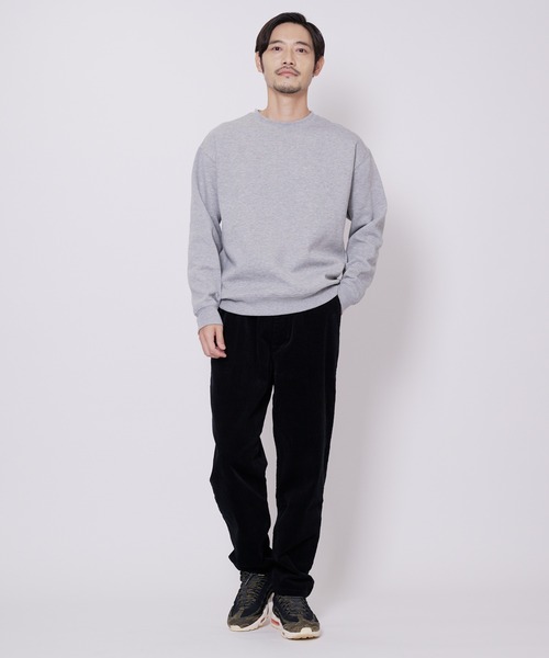Blue Standard （ブルースタンダード）の「【BLUE STANDARD/ブルースタンダード】11oz 　裏起毛　クルー　トレーナー 　スウェット（スウェット・メンズ・ダークブルー/ホワイト/ブラック/オリーブ/杢グレー・SMALL/MEDIUM/LARGE/X-LARGE）」の21枚目の写真