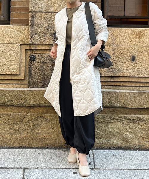 Chez toi（シェトワ）の「ウォッシャブルキルティングコート（ノー