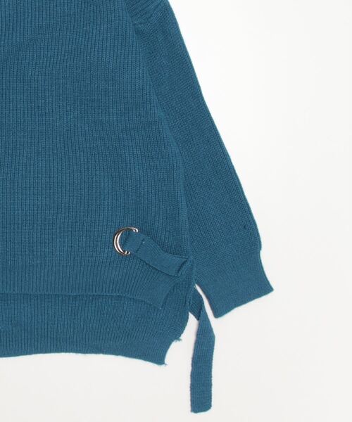 gossip!ロサンゼルス(ゴシップロサンゼルス)の「サイトスリットニットトップス(ニット/セーター・レディース・ブルー/ベージュ/マスタード・FREE)」の10枚目の写真