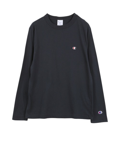 Champion(チャンピオン)の「Champion チャンピオン BASIC刺繍ロゴ メンズ クルーネック ロンT(Tシャツ/カットソー・メンズ・ホワイト/グリーン/ブラック/ネイビー/グレー・LARGE/X-LARGE/SMALL/MEDIUM/XX-LARGE)」の5枚目の写真
