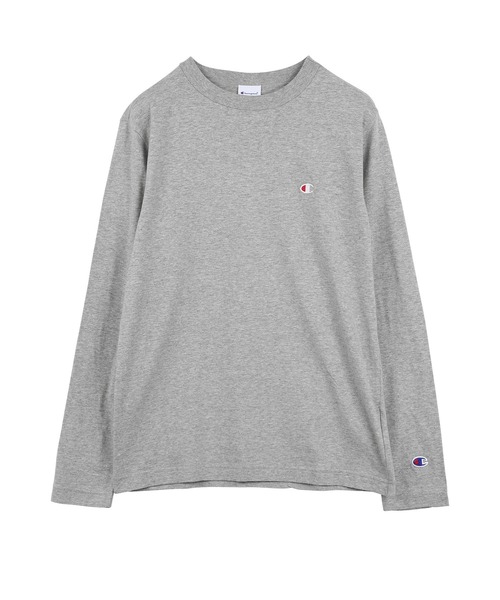 Champion(チャンピオン)の「Champion チャンピオン BASIC刺繍ロゴ メンズ クルーネック ロンT(Tシャツ/カットソー・メンズ・ホワイト/グリーン/ブラック/ネイビー/グレー・LARGE/X-LARGE/SMALL/MEDIUM/XX-LARGE)」の3枚目の写真