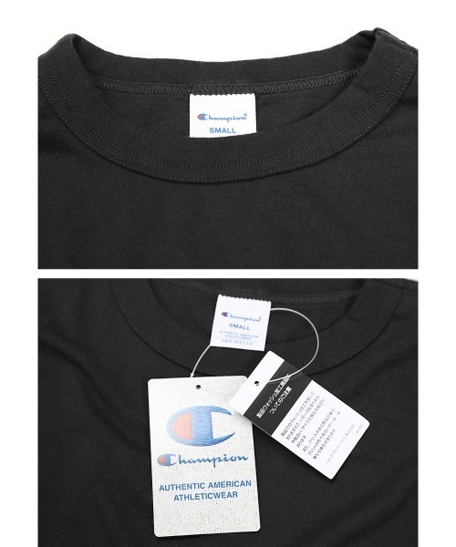 Champion(チャンピオン)の「Champion チャンピオン BASIC刺繍ロゴ メンズ クルーネック ロンT(Tシャツ/カットソー・メンズ・ホワイト/グリーン/ブラック/ネイビー/グレー・LARGE/X-LARGE/SMALL/MEDIUM/XX-LARGE)」の6枚目の写真