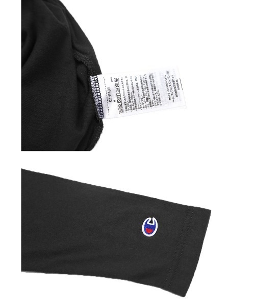 Champion(チャンピオン)の「Champion チャンピオン BASIC刺繍ロゴ メンズ クルーネック ロンT(Tシャツ/カットソー・メンズ・ホワイト/グリーン/ブラック/ネイビー/グレー・LARGE/X-LARGE/SMALL/MEDIUM/XX-LARGE)」の7枚目の写真