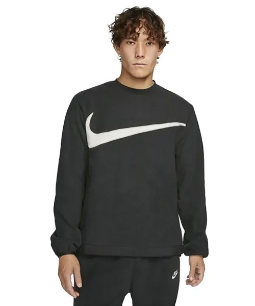 NIKE（ナイキ）の「NIKE/ナイキ フリーストレーナー ビッグロゴトレーナー/クルーネックスウェット 起毛トレーナー/クラブ+フリース ウィンタライズド クルーネック/セットアップ対応/DQ4895-010（スウェット・メンズ・ブラック・XL/2XL/L/M）」の4枚目の写真