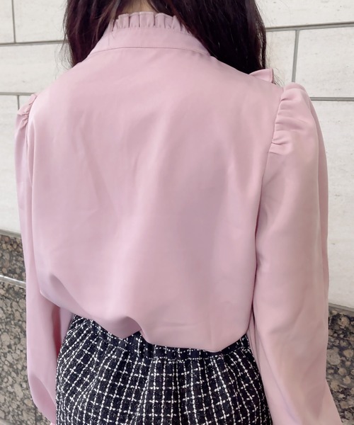 Swankiss(スワンキス)の「KJ girly lace B/L(シャツ/ブラウス・レディース・ブラック/ピンク/ホワイト・FREE)」の12枚目の写真
