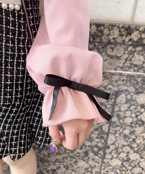 Swankiss(スワンキス)の「KJ girly lace B/L(シャツ/ブラウス・レディース・ブラック/ピンク/ホワイト・FREE)」の13枚目の写真