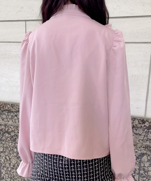 Swankiss(スワンキス)の「KJ girly lace B/L(シャツ/ブラウス・レディース・ブラック/ピンク/ホワイト・FREE)」の14枚目の写真