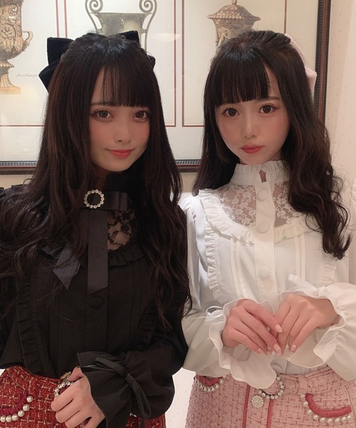 Swankiss(スワンキス)の「KJ girly lace B/L(シャツ/ブラウス・レディース・ブラック/ピンク/ホワイト・FREE)」の4枚目の写真