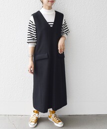 SHIPS any | SHIPS any:〈ウォッシャブル〉フラップポケット ジャンパー スカート◆(ジャンパースカート)