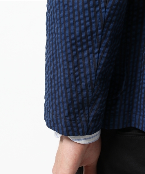 EDIFICE(エディフィス)の「◇SUCCER シャツ ジャケット(その他アウター・メンズ・ブルー系その他/ホワイト・46/48/50/44)」の15枚目の写真