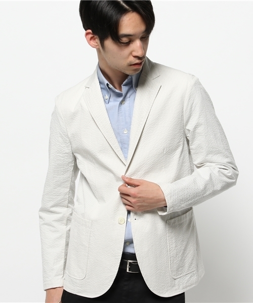 EDIFICE(エディフィス)の「◇SUCCER シャツ ジャケット(その他アウター・メンズ・ブルー系その他/ホワイト・46/48/50/44)」の19枚目の写真