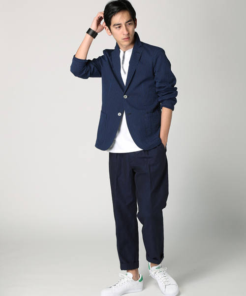 EDIFICE(エディフィス)の「◇SUCCER シャツ ジャケット(その他アウター・メンズ・ブルー系その他/ホワイト・46/48/50/44)」の5枚目の写真