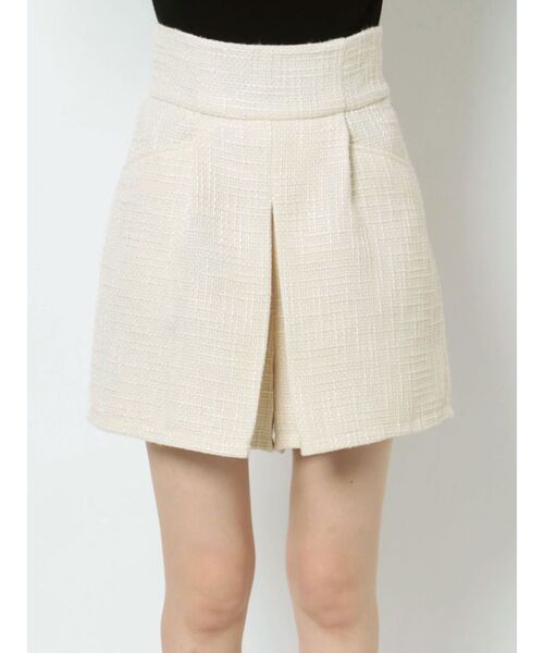 MURUA（ムルーア）の「ツイードタックショートパンツ【セットアップ着用可】（カーゴパンツ・レディース・カーキ/ブラック/ホワイト・1/2）」の17枚目の写真