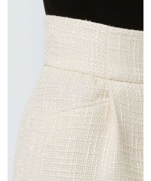 MURUA（ムルーア）の「ツイードタックショートパンツ【セットアップ着用可】（カーゴパンツ・レディース・カーキ/ブラック/ホワイト・1/2）」の14枚目の写真