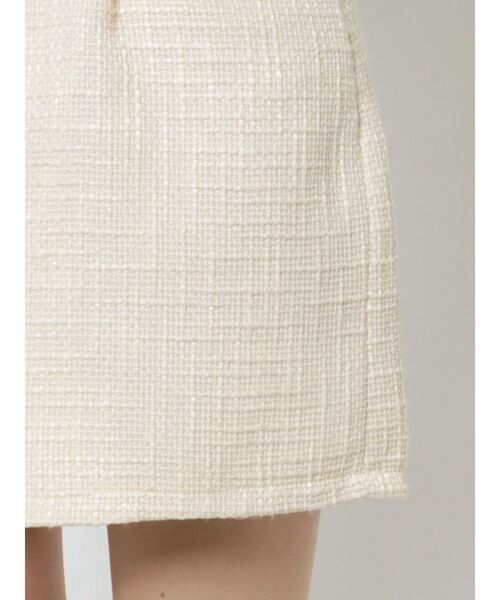 MURUA（ムルーア）の「ツイードタックショートパンツ【セットアップ着用可】（カーゴパンツ・レディース・カーキ/ブラック/ホワイト・1/2）」の11枚目の写真