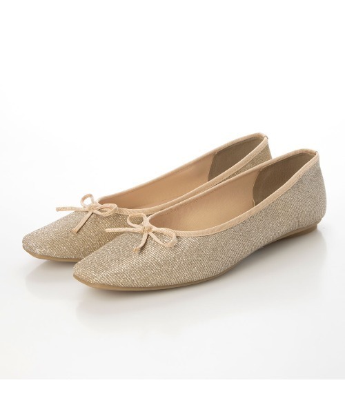 EVOL(イーボル)の「【EVOL】グリッタースクエアソフトバレエ IU5104(バレエシューズ・レディース・ゴールド/マルチ/ブラック/シルバー/ピンクゴールド/ゼブラ・22.0cm/22.5cm/23.0cm/23.5cm/24.0cm/24.5cm/25.0cm)」の3枚目の写真