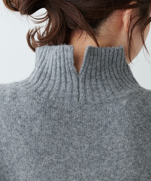 PUAL CE CIN（ピュアルセシン）の「5Gハイネックニットプルオーバー（ニット/セーター・レディース・ベージュ/グレー/アイボリー・FREE）」の16枚目の写真