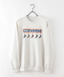 CONVERSE（コンバース）の「【CONVERSE/コンバース】  5連ミニシューズ刺繍 裏毛 スウェットトレーナー オールスター（スウェット）」