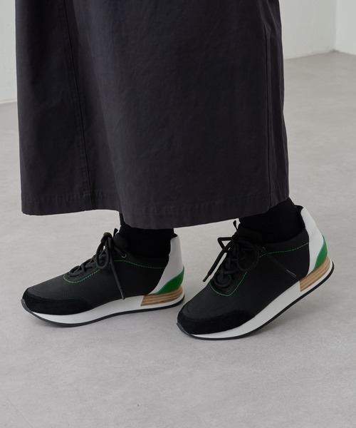 BEARDSLEY（ビアズリー）の「【BEARDSLEY】WETスニーカー/軽量/水に強い（スニーカー・レディース・ブラック/グレー/ベージュ・22.5cm/23.0cm/23.5cm/24.0cm/24.5cm）」の11枚目の写真