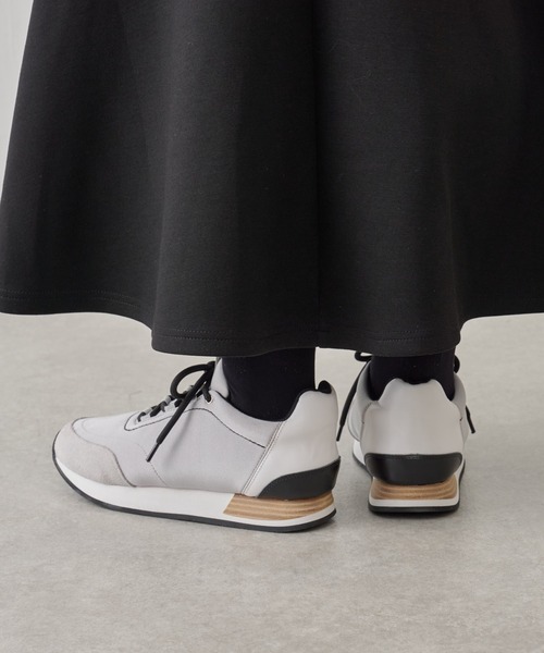 BEARDSLEY（ビアズリー）の「【BEARDSLEY】WETスニーカー/軽量/水に強い（スニーカー・レディース・ブラック/グレー/ベージュ・22.5cm/23.0cm/23.5cm/24.0cm/24.5cm）」の19枚目の写真