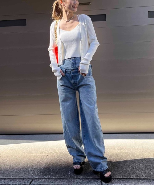 SPIRALGIRL（スパイラルガール）の「クロスストラップキャミアンサンブル（アンサンブル・レディース・ホワイト/ブルー/ブラック・FREE）」の10枚目の写真