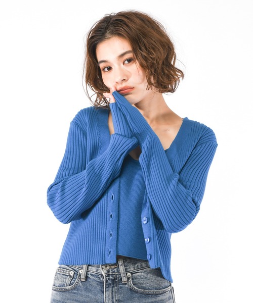 SPIRALGIRL（スパイラルガール）の「クロスストラップキャミアンサンブル（アンサンブル・レディース・ホワイト/ブルー/ブラック・FREE）」の19枚目の写真