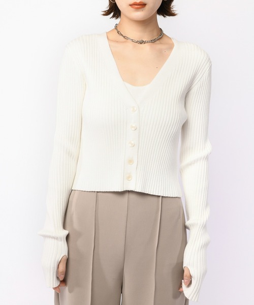 SPIRALGIRL（スパイラルガール）の「クロスストラップキャミアンサンブル（アンサンブル・レディース・ホワイト/ブルー/ブラック・FREE）」の8枚目の写真