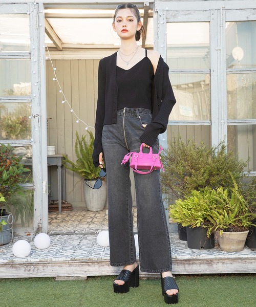 SPIRALGIRL（スパイラルガール）の「クロスストラップキャミアンサンブル（アンサンブル・レディース・ホワイト/ブルー/ブラック・FREE）」の12枚目の写真