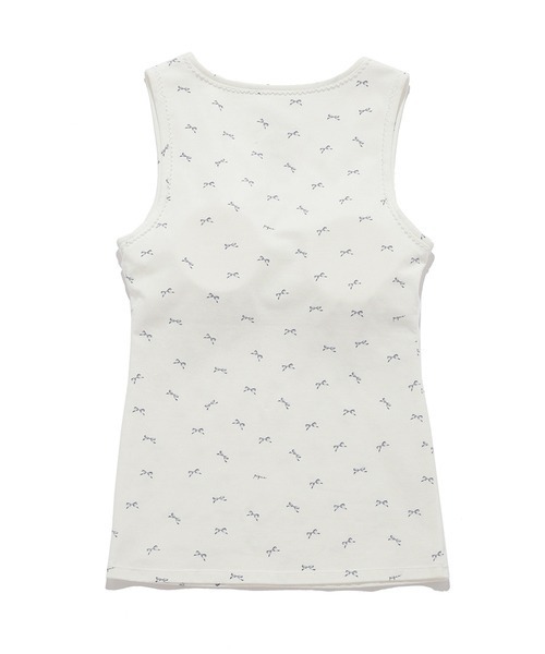 gelato pique（ジェラートピケ）の「リボン柄カップインタンクトップ（ルームウェア/パジャマ・レディース・オフホワイト/ピンク・FREE）」の21枚目の写真