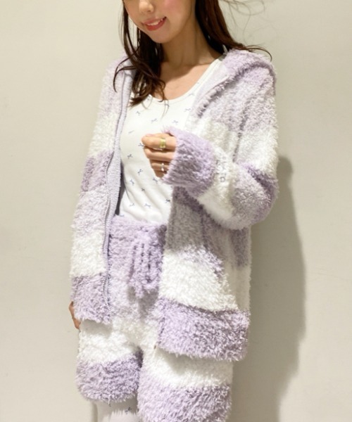 gelato pique（ジェラートピケ）の「リボン柄カップインタンクトップ（ルームウェア/パジャマ・レディース・オフホワイト/ピンク・FREE）」の11枚目の写真