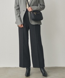 nissen | センタープレスカラーセミワイドパンツ(スラックス)