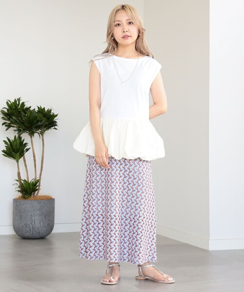 Ray BEAMS（レイビームス）の「Ray BEAMS / カラー レース Aライン スカート（スカート・レディース・ブルー系その他2/パープル系その他2・0/1）」の3枚目の写真