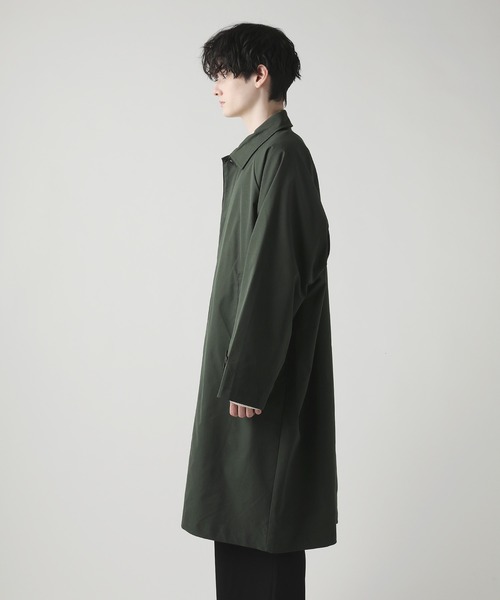 ASTRONOMY（アストロノミー）の「ビッグシルエットストレットラグランステンカラーコート スプリングコート（ステンカラーコート・メンズ・ブラック/チャコール/グレー系・M/L）」の18枚目の写真
