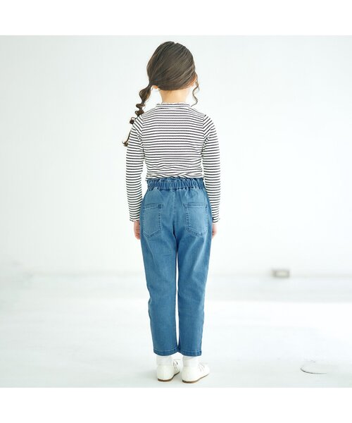 apres les cours（アプレレクール）の「リボンポケットパンツ（その他パンツ・キッズ・ピンク/イエロー/チェック/インディゴブルー・120/140/80/100/130/110/90）」の10枚目の写真