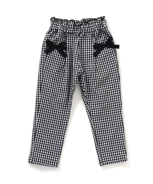 apres les cours（アプレレクール）の「リボンポケットパンツ（その他パンツ・キッズ・ピンク/イエロー/チェック/インディゴブルー・120/140/80/100/130/110/90）」の13枚目の写真