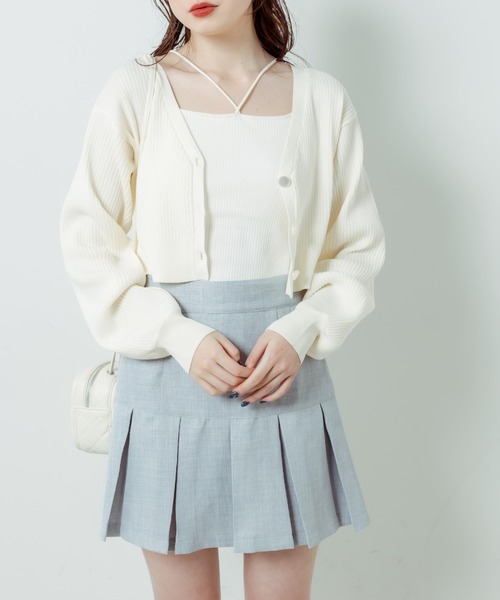 OLIVE des OLIVE(オリーブデオリーブ)の「カップ付きキャミソール 1031060080(キャミソール・レディース・ブラック/オフホワイト/サックスブルー/ピンク・FREE)」の14枚目の写真