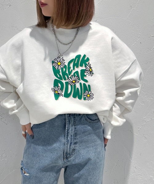 apres jour mignon(アプレジュールミニョン)の「ヘビーウェイトスウェット2【ZOZOTOWN限定アイテム】(スウェット・レディース・ナチュラル/アイボリー/ブルー/杢グレー/ダークグリーン/オフホワイト/ベージュ系その他2/ベージュ系その他・フリー/X-LARGE)」の2枚目の写真