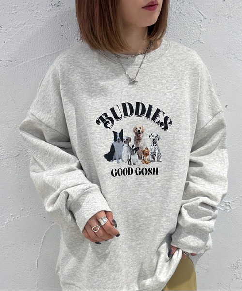 apres jour mignon(アプレジュールミニョン)の「ヘビーウェイトスウェット2【ZOZOTOWN限定アイテム】(スウェット・レディース・ナチュラル/アイボリー/ブルー/杢グレー/ダークグリーン/オフホワイト/ベージュ系その他2/ベージュ系その他・フリー/X-LARGE)」の6枚目の写真