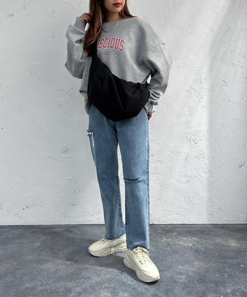 apres jour mignon(アプレジュールミニョン)の「ヘビーウェイトスウェット2【ZOZOTOWN限定アイテム】(スウェット・レディース・ナチュラル/アイボリー/ブルー/杢グレー/ダークグリーン/オフホワイト/ベージュ系その他2/ベージュ系その他・フリー/X-LARGE)」の17枚目の写真