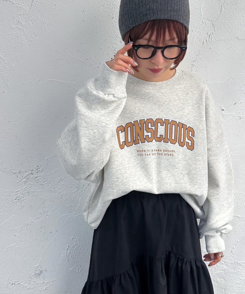 apres jour mignon(アプレジュールミニョン)の「ヘビーウェイトスウェット2【ZOZOTOWN限定アイテム】(スウェット・レディース・ナチュラル/アイボリー/ブルー/杢グレー/ダークグリーン/オフホワイト/ベージュ系その他2/ベージュ系その他・フリー/X-LARGE)」の19枚目の写真