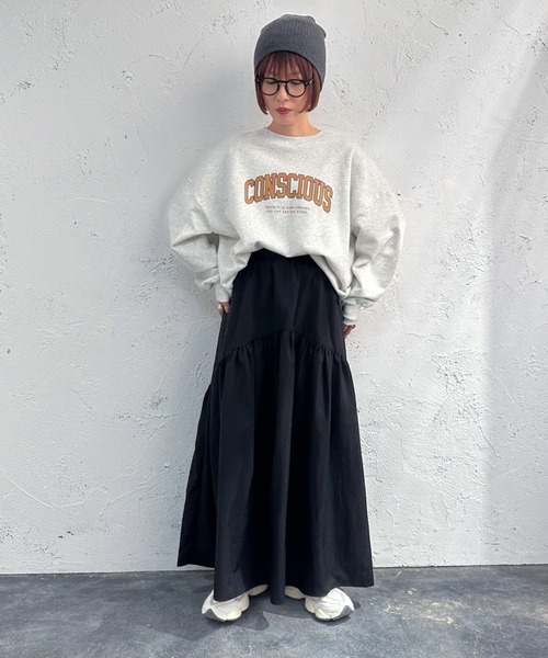 apres jour mignon(アプレジュールミニョン)の「ヘビーウェイトスウェット2【ZOZOTOWN限定アイテム】(スウェット・レディース・ナチュラル/アイボリー/ブルー/杢グレー/ダークグリーン/オフホワイト/ベージュ系その他2/ベージュ系その他・フリー/X-LARGE)」の22枚目の写真