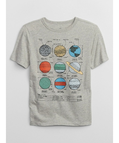 GAP（ギャップ）の「グラフィックtシャツ (キッズ)（Tシャツ/カットソー・キッズ・その他/ホワイト/ブラック・L/S/XS/M/XL/XXL）」の3枚目の写真