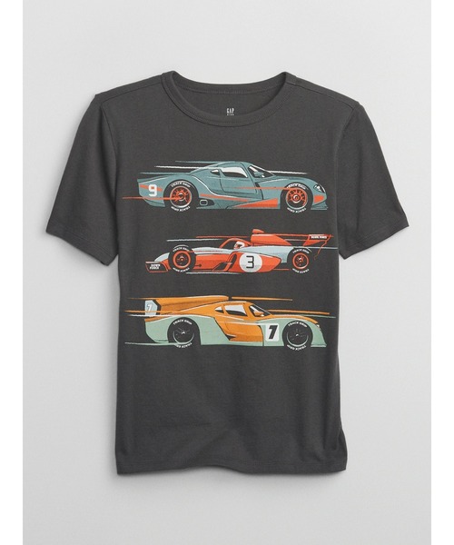 GAP（ギャップ）の「グラフィックtシャツ (キッズ)（Tシャツ/カットソー・キッズ・その他/ホワイト/ブラック・L/S/XS/M/XL/XXL）」の2枚目の写真