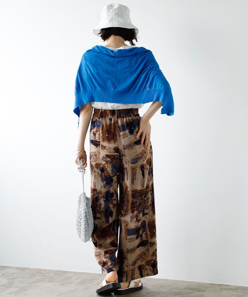 GeeRA（ジーラ）の「プリントリラックスワイドパンツ（その他パンツ・レディース・ブラウン/サンドグレー・MEDIUM/LARGE）」の8枚目の写真